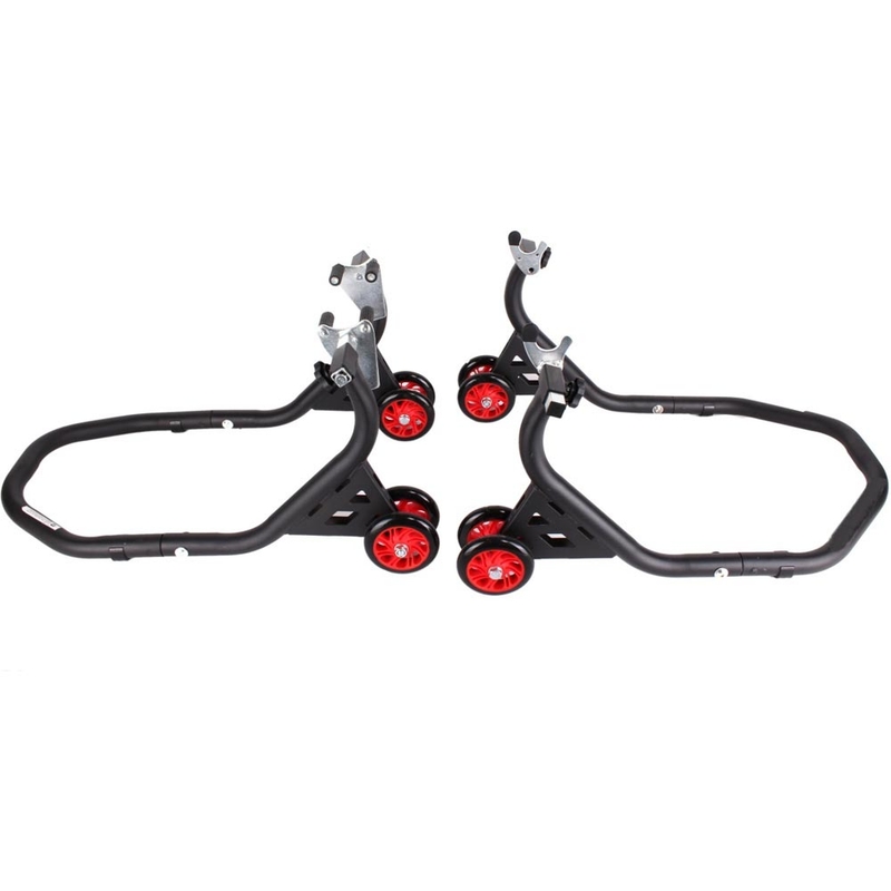 R-TOOL EVO Motorradständer-Set (vorne + hinten mit Rädern)