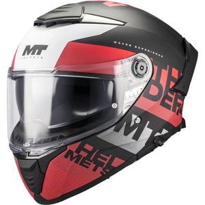 Integralhelm MT Thunder 4 SV Waves B5, matt schwarz-rot