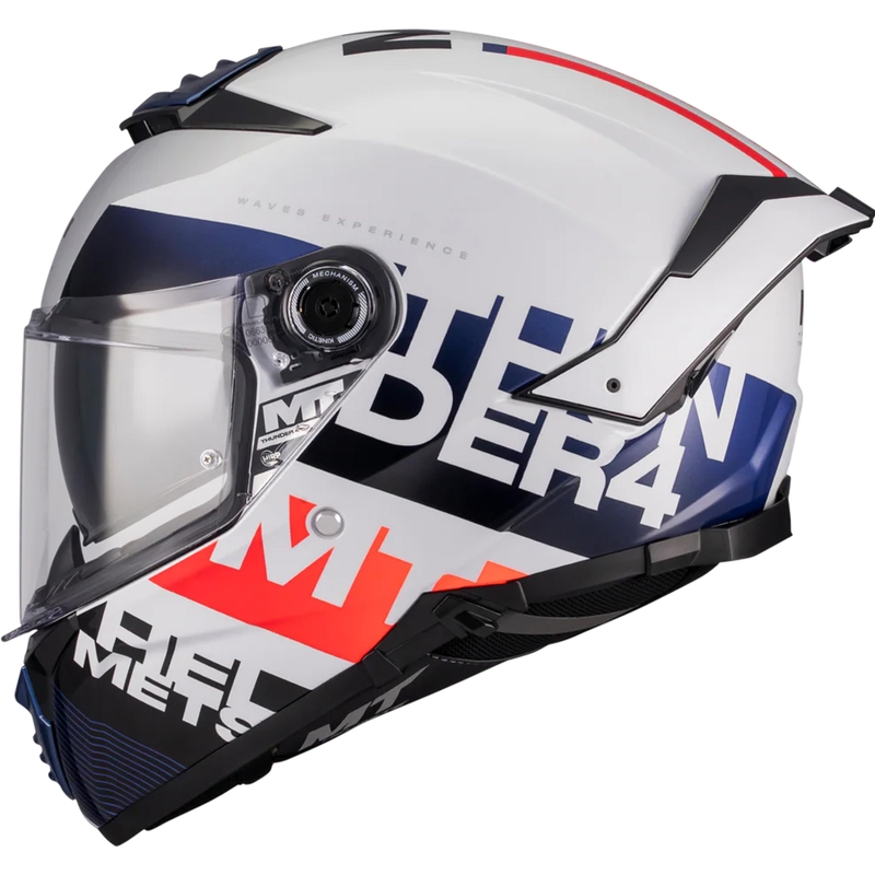 Integralhelm MT Thunder 4 SV Waves A17 weiß-blau-rot