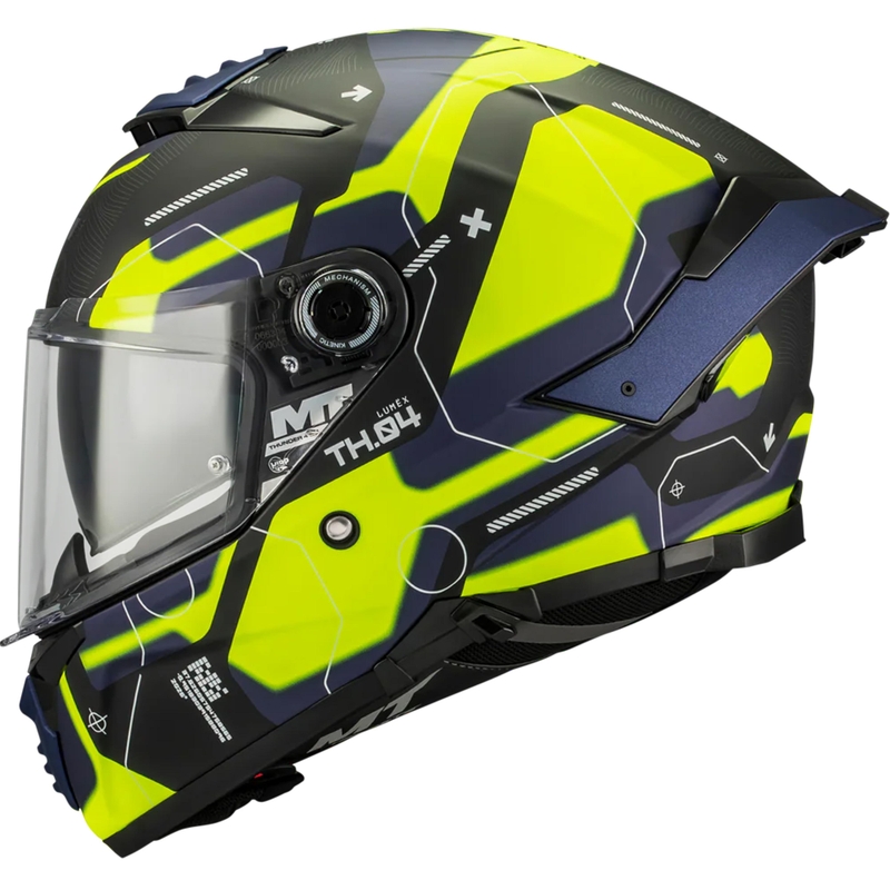 Integralhelm MT Thunder 4 SV Lumex B27 schwarz-blau-fluoreszierend gelb