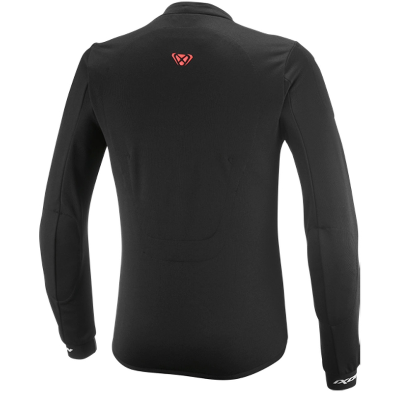 IXON Arma Motorrad-Sweatshirt schwarz-weiß-fluoreszierend rot