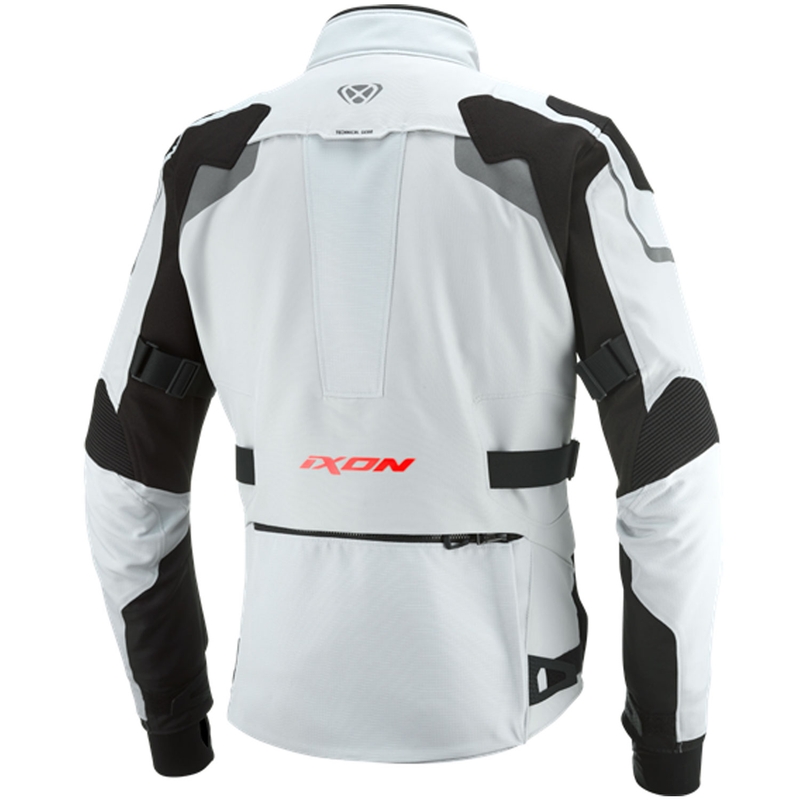IXON Odin Motorradjacke hellgrau-schwarz