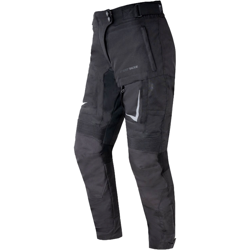 Damen-Motorradhose Street Racer Hilax schwarz