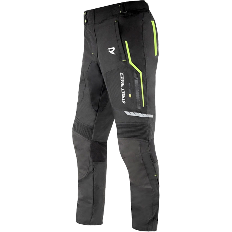 Street Racer Flex Motorradhose schwarz-fluogelb