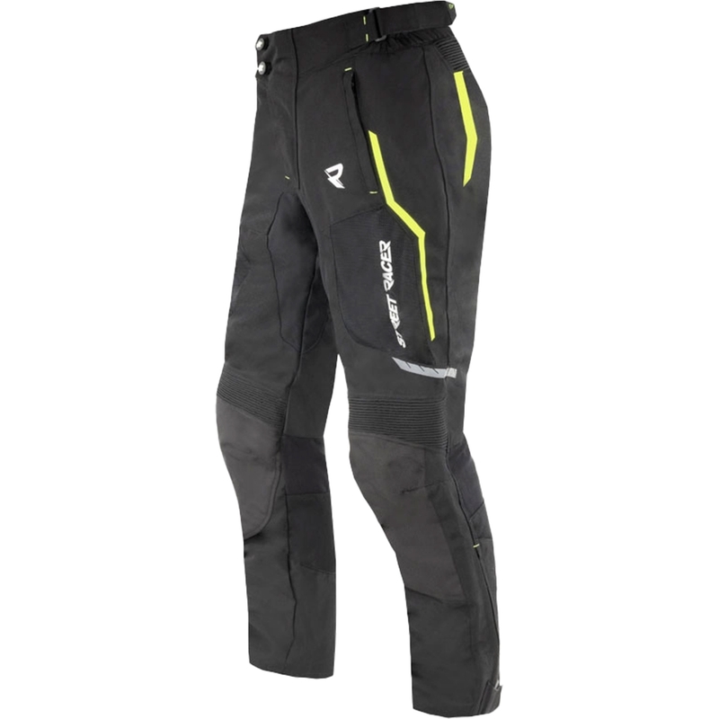 Street Racer Flex Air Motorradhose schwarz-fluo gelb
