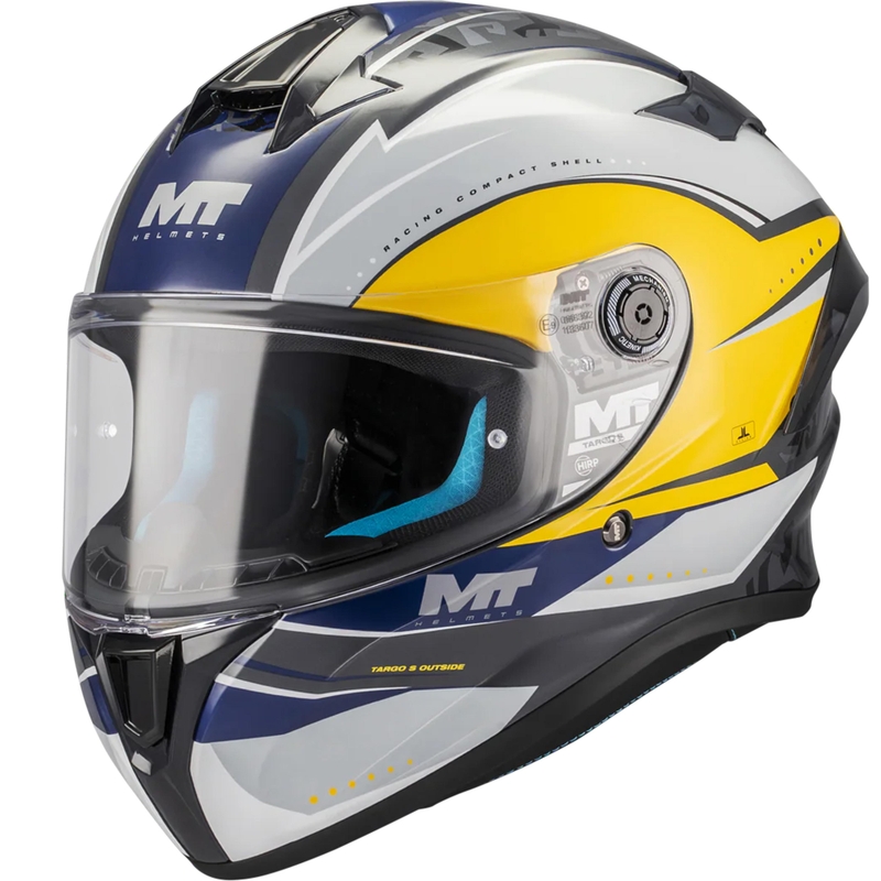 Integralhelm MT Targo S Outside C3 grau-gelb-blau