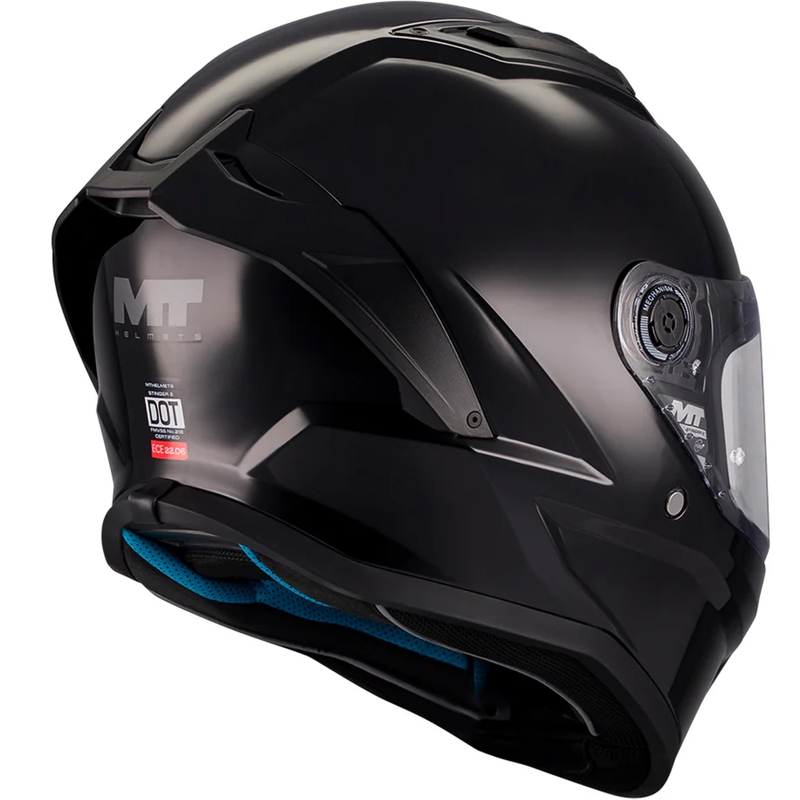 MT Stinger 2 Pure A1 Integralhelm für Motorräder, Schwarz
