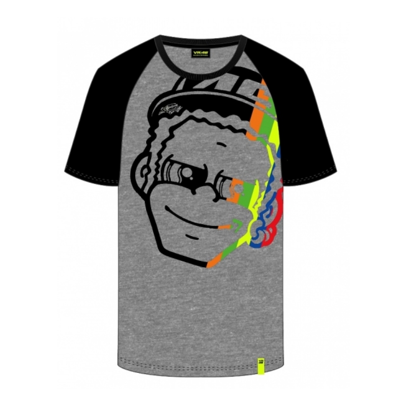T-shirt VR46 Valentino Rossi THE DOCTOR grau-schwarz