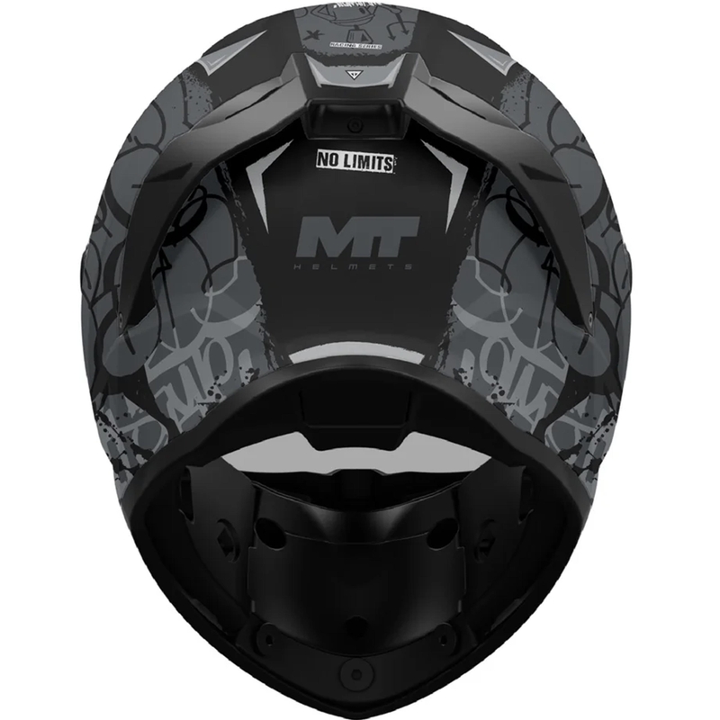Integralhelm MT Stinger 2 Tagger B2 matt schwarz-grau
