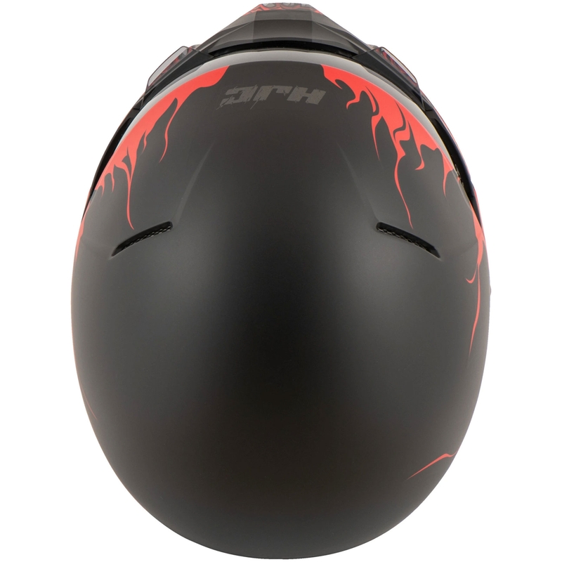 Offener Helm mit Maske HJC i20 Scraw MC1SF weiß-rot-schwarz Ausverkauf