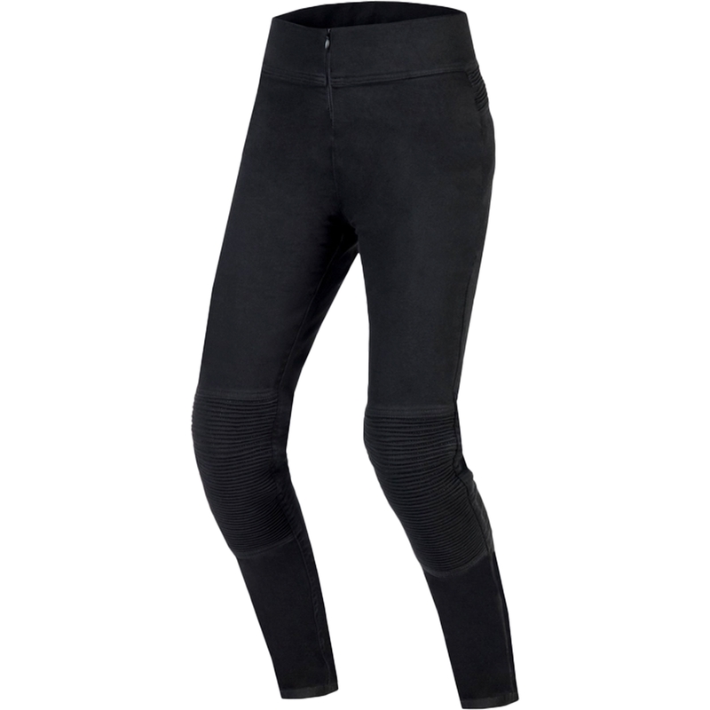 Damen-Motorradleggings Ozone Chica schwarz