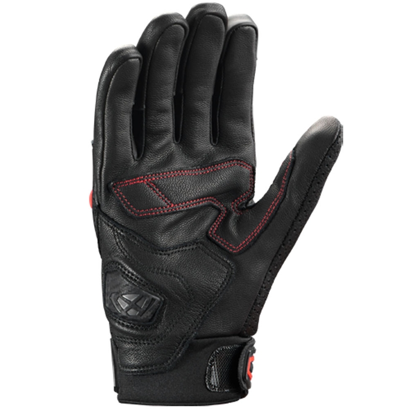 IXON Mirage Motorradhandschuhe aus Leder, schwarz-rot