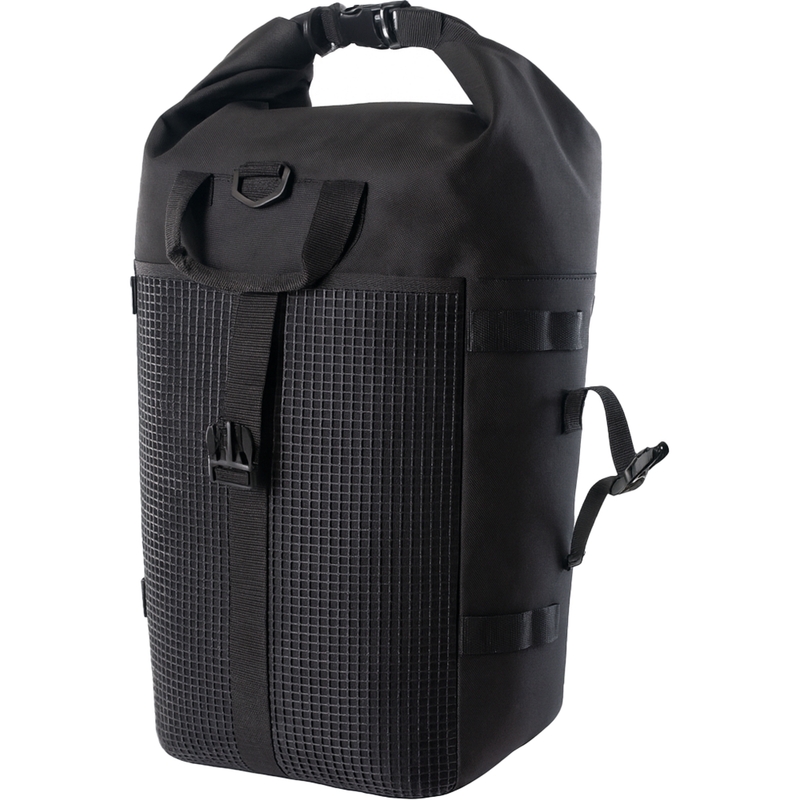 Wasserdichte Motorradtasche MotoZem DryBag schwarz 27,5 l