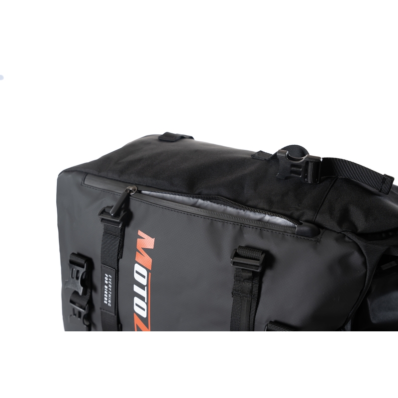 Wasserdichte Motorradtasche MotoZem DryBag schwarz 27,5 l