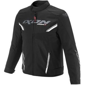 IXON Striker 2 Kinder-Motorradjacke schwarz-weiß