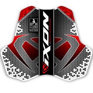 Brustpanzer IXON IX-RACE schwarz-weiß-rot