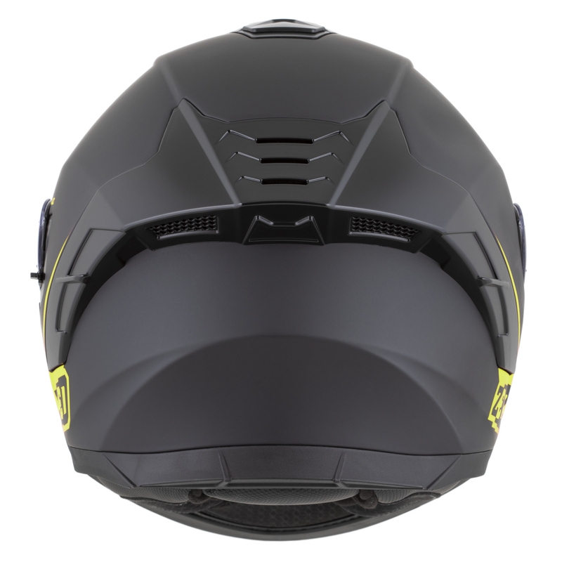 Integralhelm ZED K40, matt schwarz-fluoreszierend gelb
