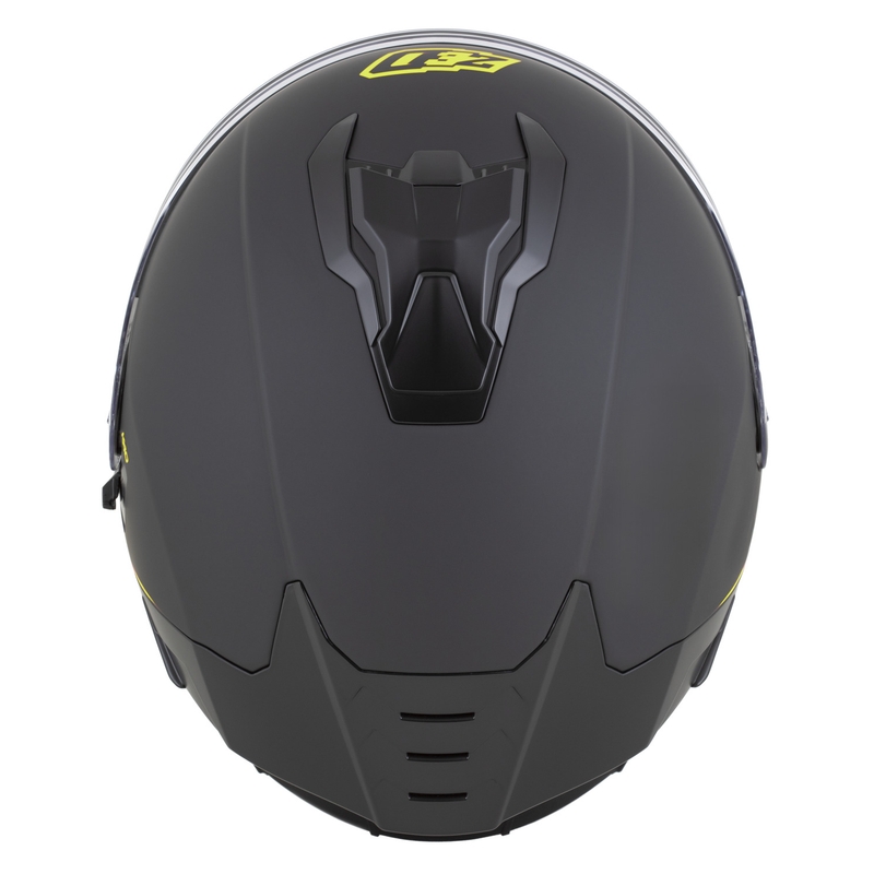 Integralhelm ZED K40, matt schwarz-fluoreszierend gelb