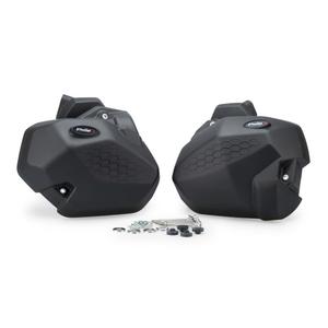 Engine protective covers PUIG 21877N schwarz included 2 oil plugs