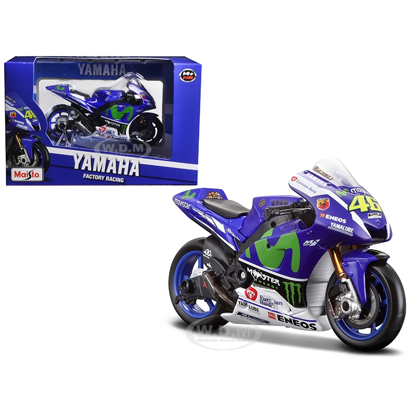 Modell des Motorrads Maisto VR46 Valentino Rossi YAMAHA MotoGP 2016