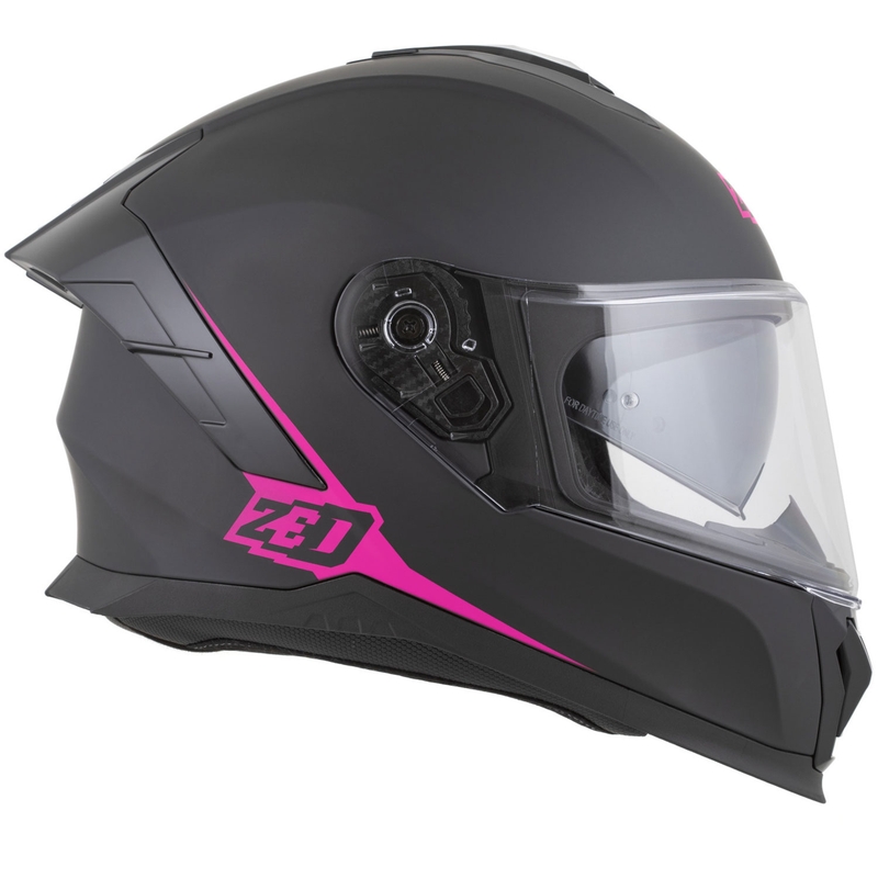 Integralhelm ZED K40, matt schwarz-rosa
