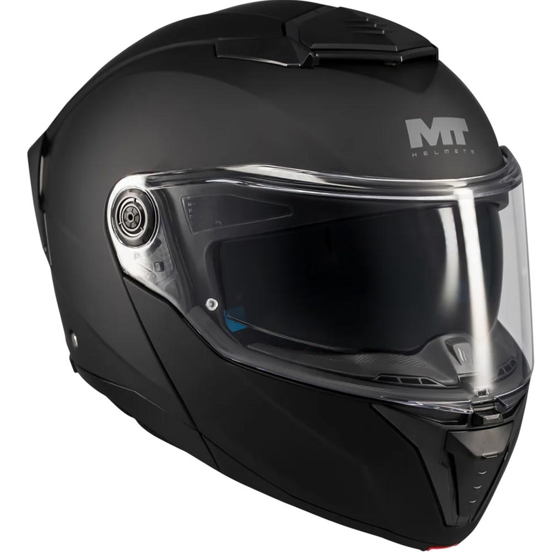 Klappbarer Motorradhelm MT Atom 2 SV Pure A1 matt schwarz