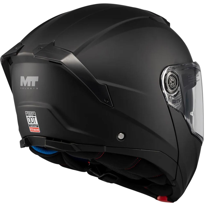 Klappbarer Motorradhelm MT Atom 2 SV Pure A1 matt schwarz