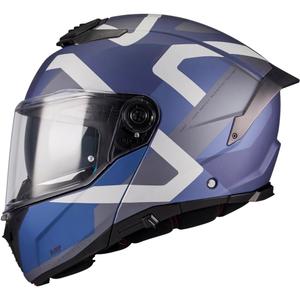Klappbarer Motorradhelm MT Atom 2 SV Dexter C2 matt blaugrau