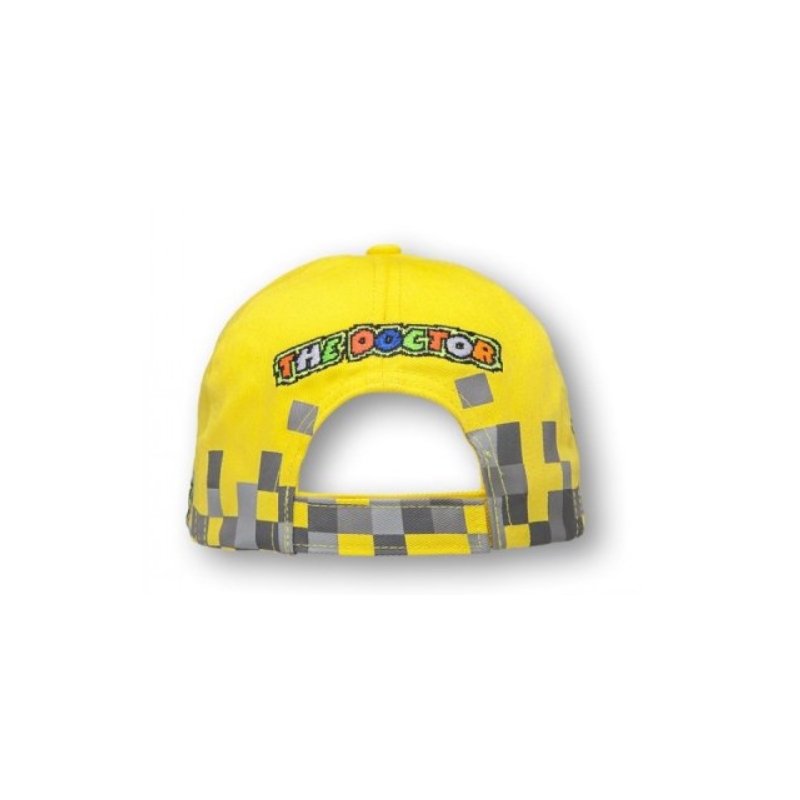Kindermütze VR46 Valentino Rossi gelb-grau