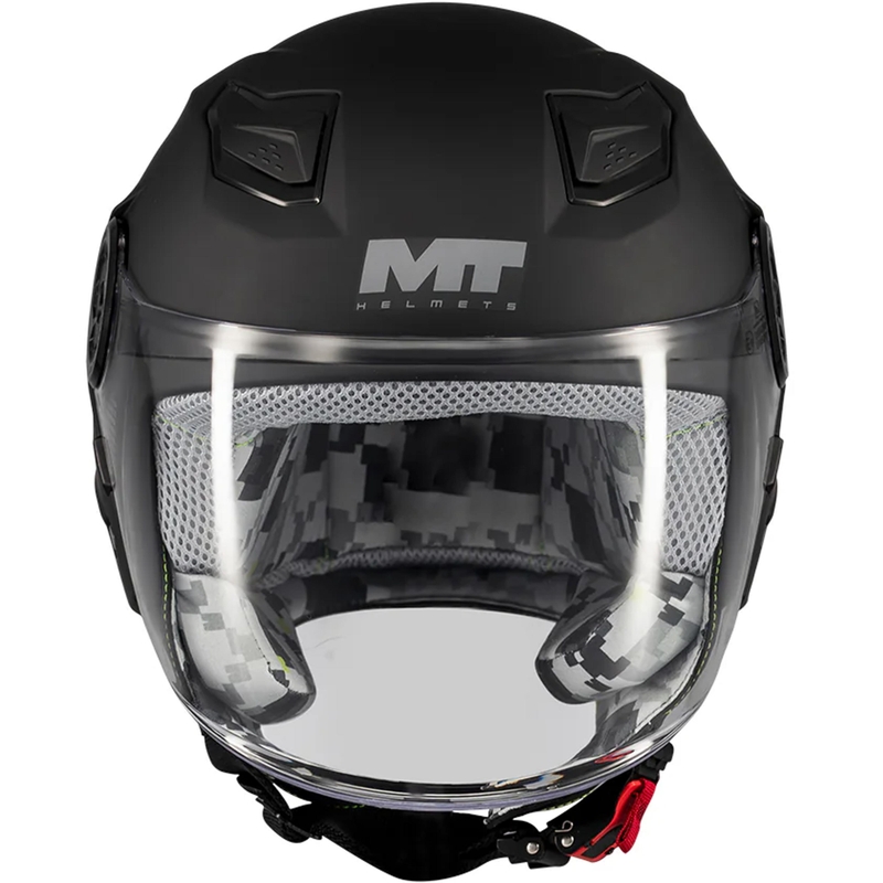 Kinder-Motorradhelm MT Lite Pure A1, offen, mattschwarz