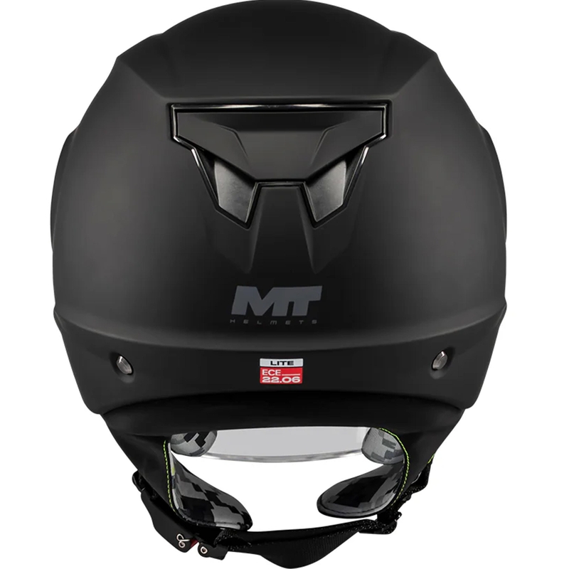 Kinder-Motorradhelm MT Lite Pure A1, offen, mattschwarz