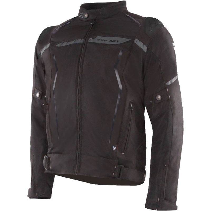 Street Racer Flex EVO Motorradjacke schwarz