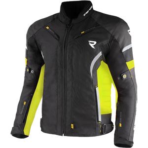 Street Racer Evans Schwarz-Fluo Gelbe Motorradjacke