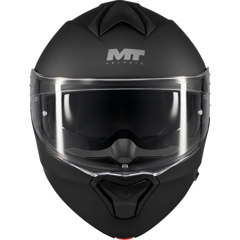 Klappbarer Motorradhelm MT Genesis SV Pure A1, matt schwarz