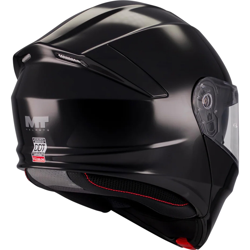 Klappbarer Motorradhelm MT Genesis SV Pure A1 schwarz