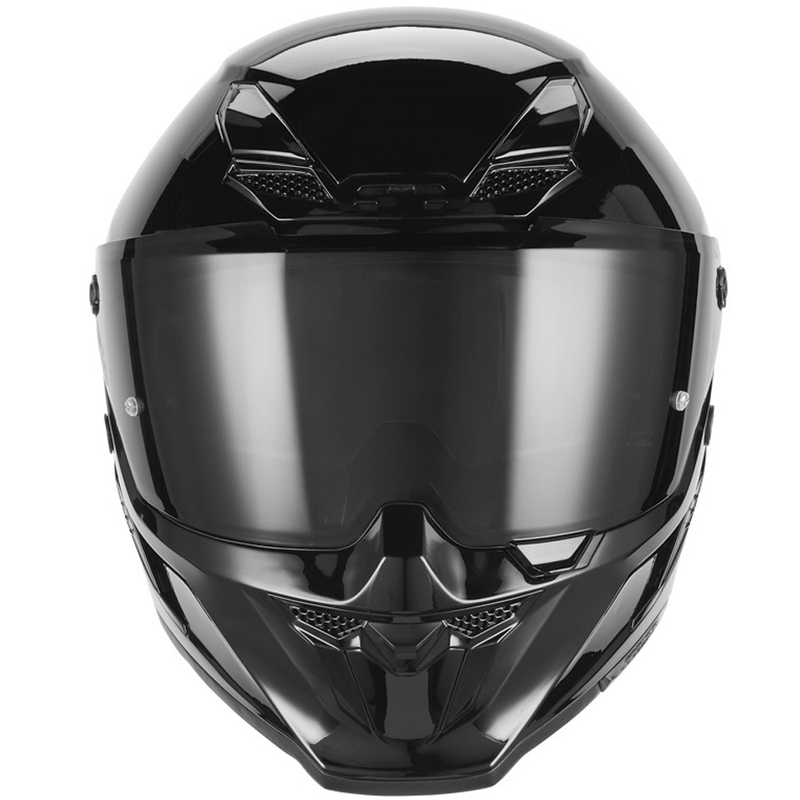 NOX Exklusiv Goliath Integralhelm für Motorräder, schwarz