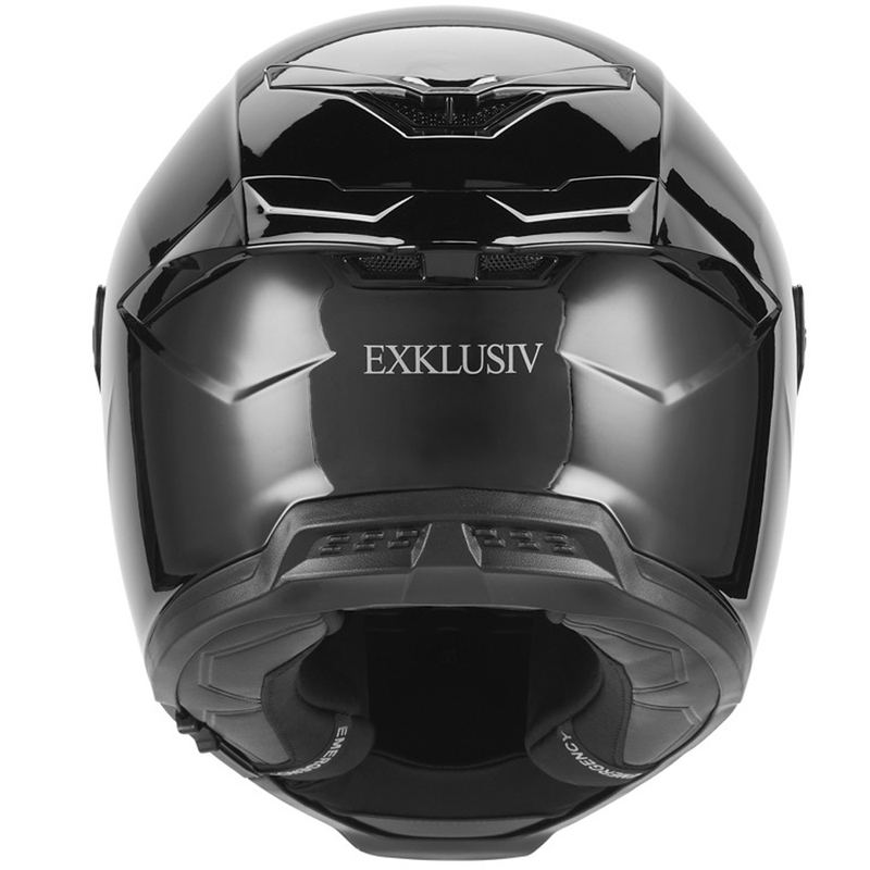 NOX Exklusiv Goliath Integralhelm für Motorräder, schwarz