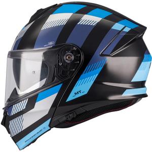 Klappbarer Motorradhelm MT Genesis SV Stroke B7 schwarz-blau