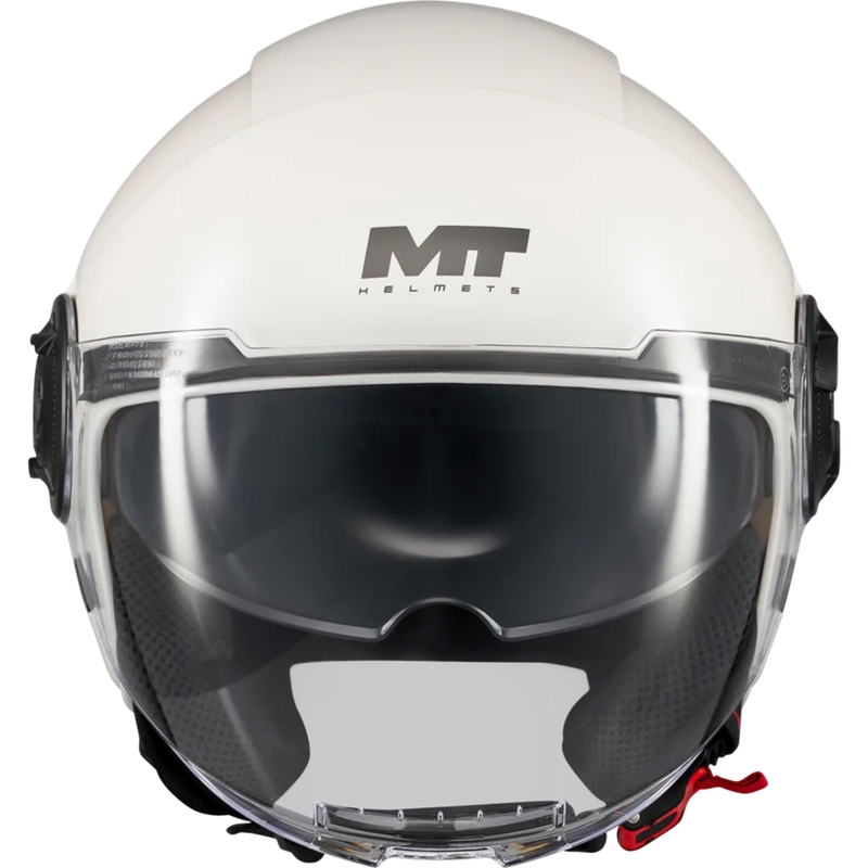 Offener Motorradhelm MT Viale SV S Pure A0 weiß