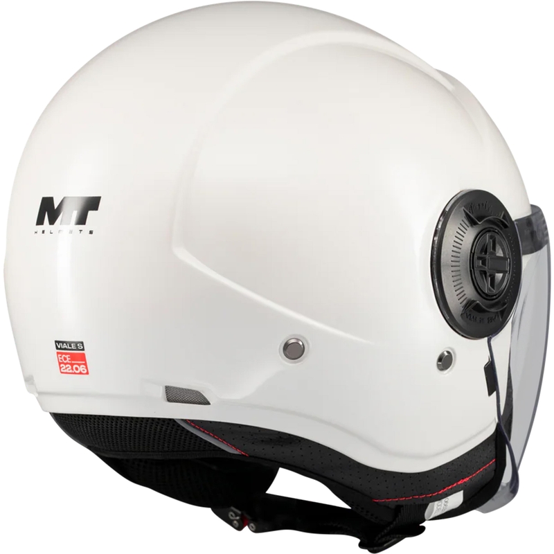 Offener Motorradhelm MT Viale SV S Pure A0 weiß