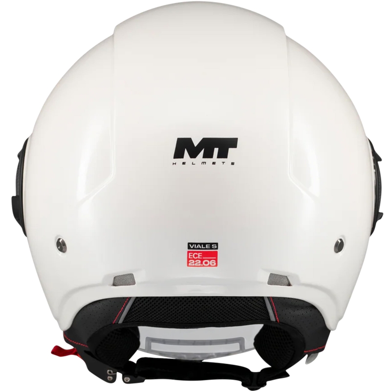 Offener Motorradhelm MT Viale SV S Pure A0 weiß