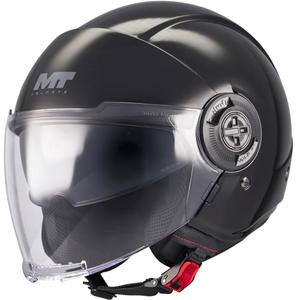 Offener Motorradhelm MT Viale SV S Pure A1 schwarz