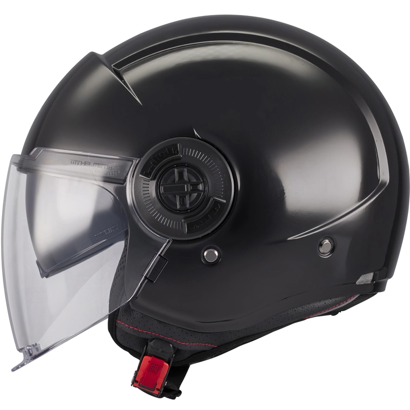 Offener Motorradhelm MT Viale SV S Pure A1 schwarz