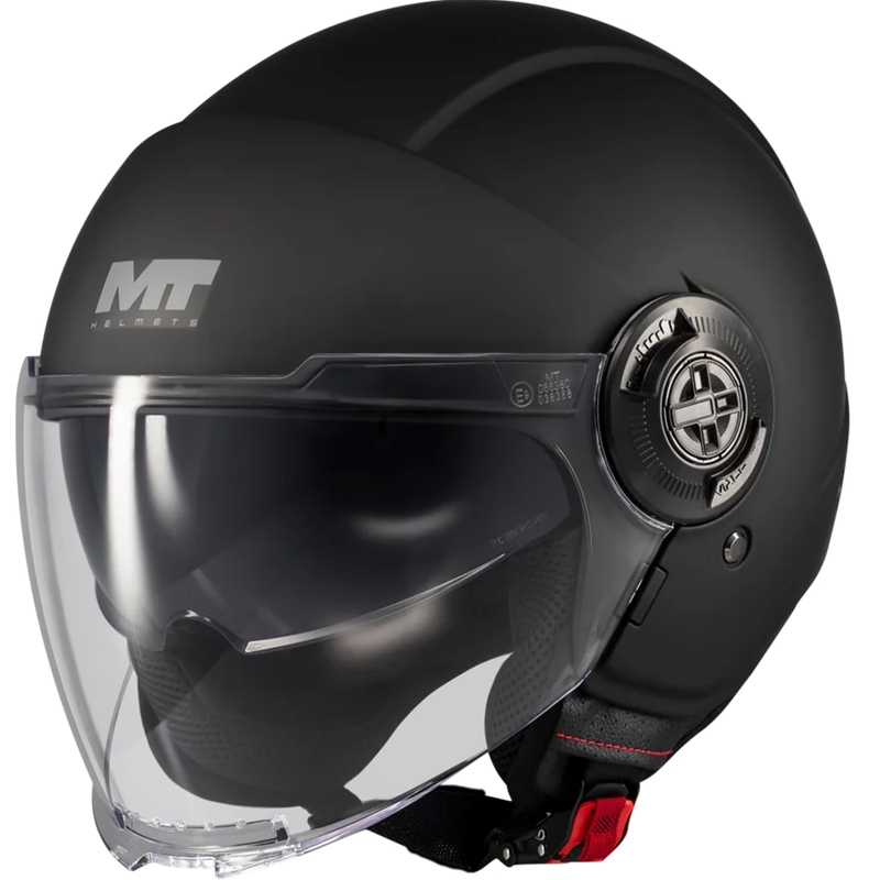 Offener Motorradhelm MT Viale SV S Pure A1 matt schwarz