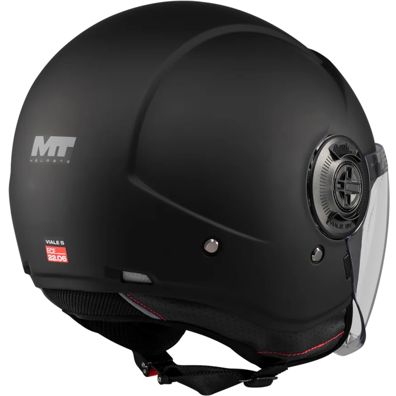 Offener Motorradhelm MT Viale SV S Pure A1 matt schwarz