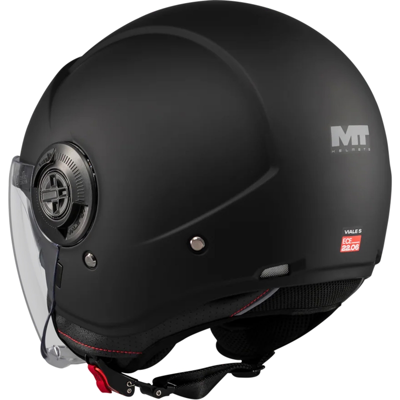 Offener Motorradhelm MT Viale SV S Pure A1 matt schwarz