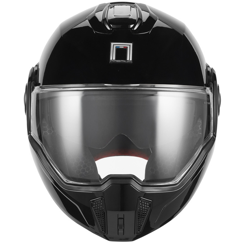 NOX PREMIUM Spinner Klapphelm für Motorräder, schwarz