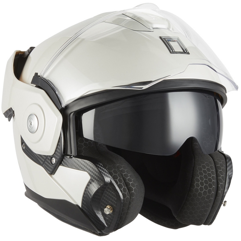 Klappbarer Motorradhelm NOX PREMIUM Spinner weiß