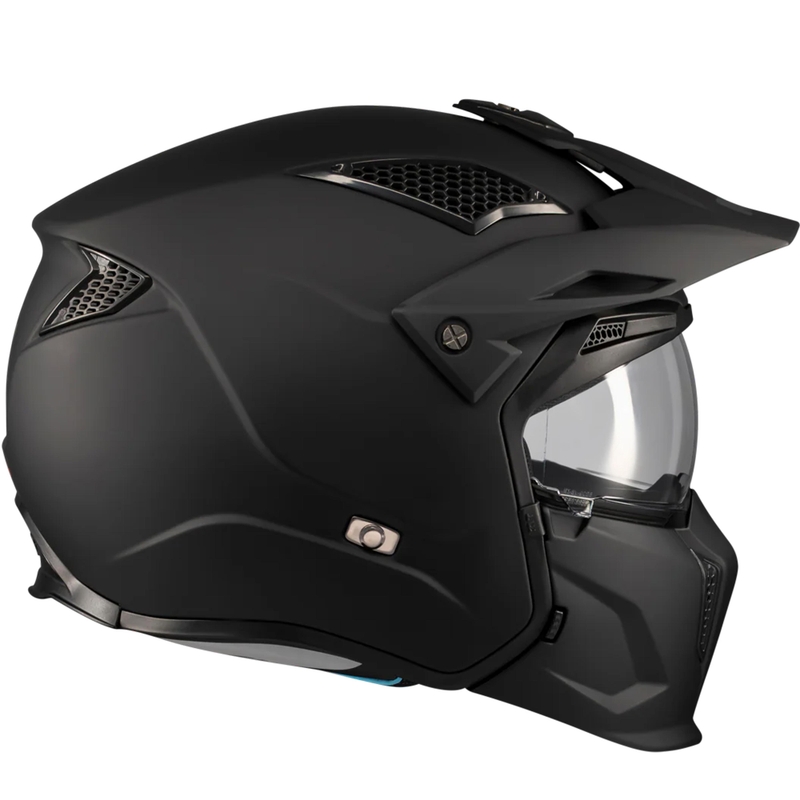 Modularer Motorradhelm MT Streetfighter SV S Pure A1 matt schwarz