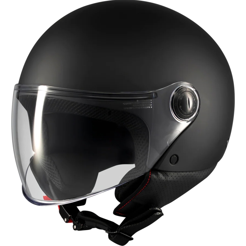 Offener Motorradhelm MT Street S Pure A1, mattschwarz